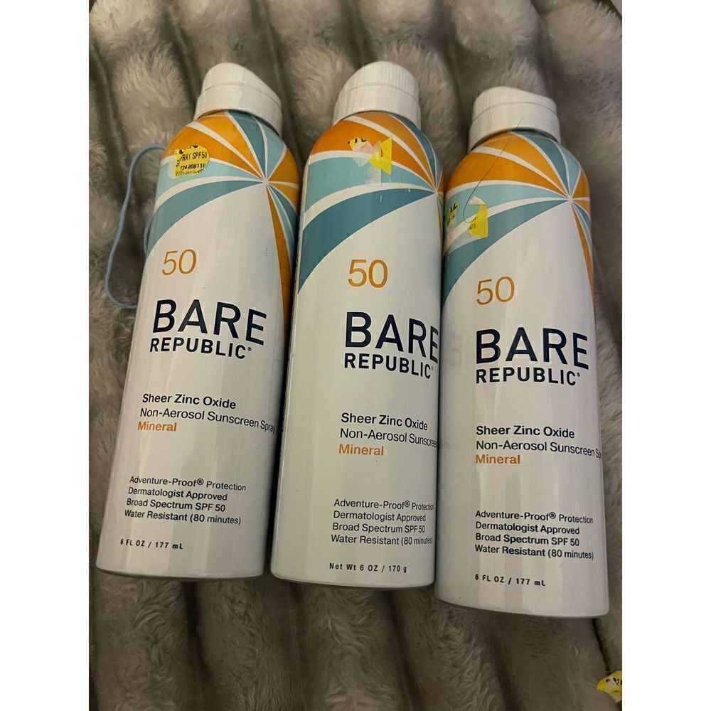 Bare  Republic here, zinc oxide, 50spf 3x